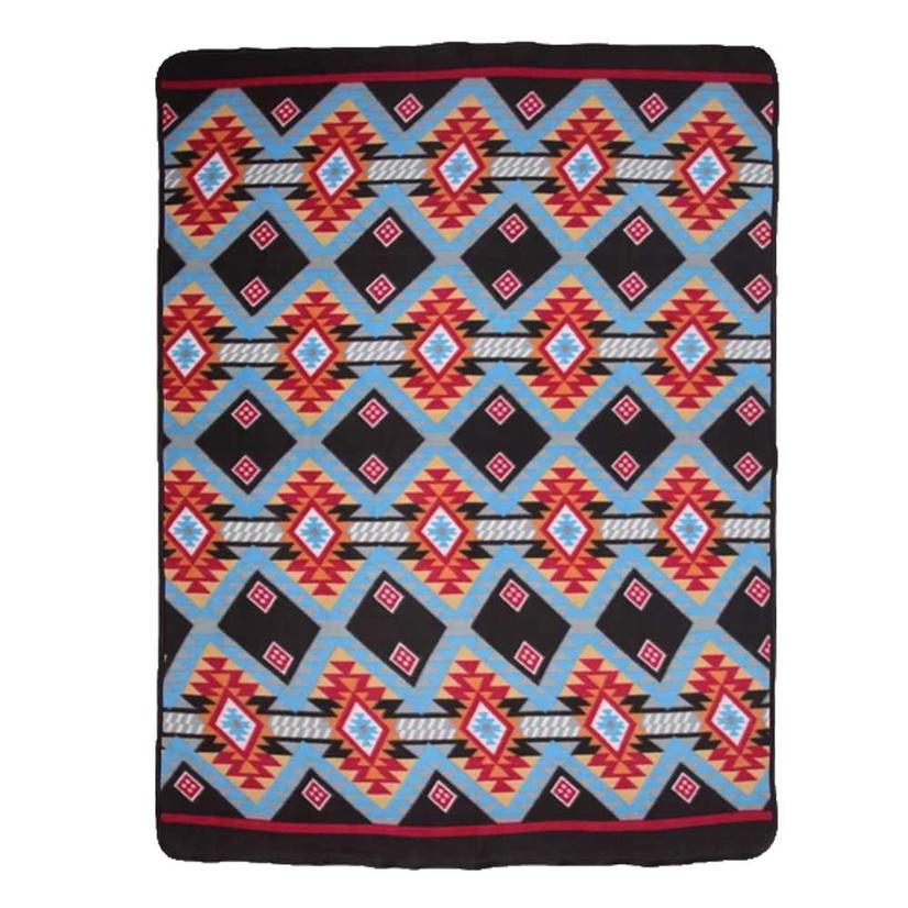 El Paso Saddle Blanket Home Decor Multi / 60X80 El Paso Saddle Fleece Lodge Blanket No17 60x80