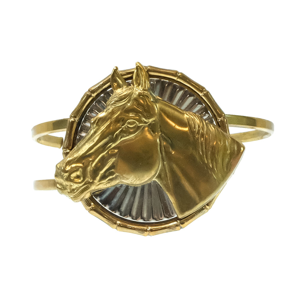 Erin Knight Designs Jewelry Erin Knight Designs Gold and Silver Horse Head Cuff