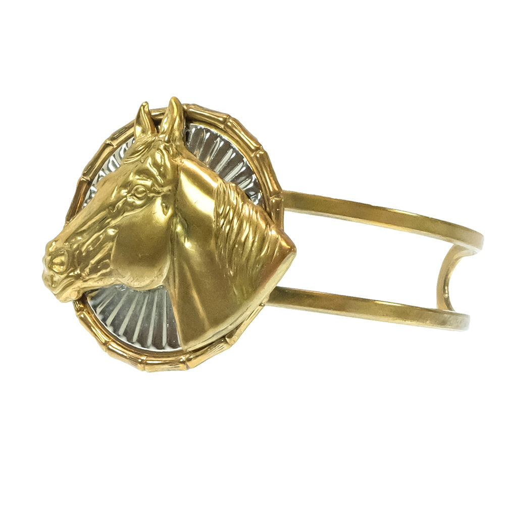 Erin Knight Designs Jewelry Erin Knight Designs Gold and Silver Horse Head Cuff