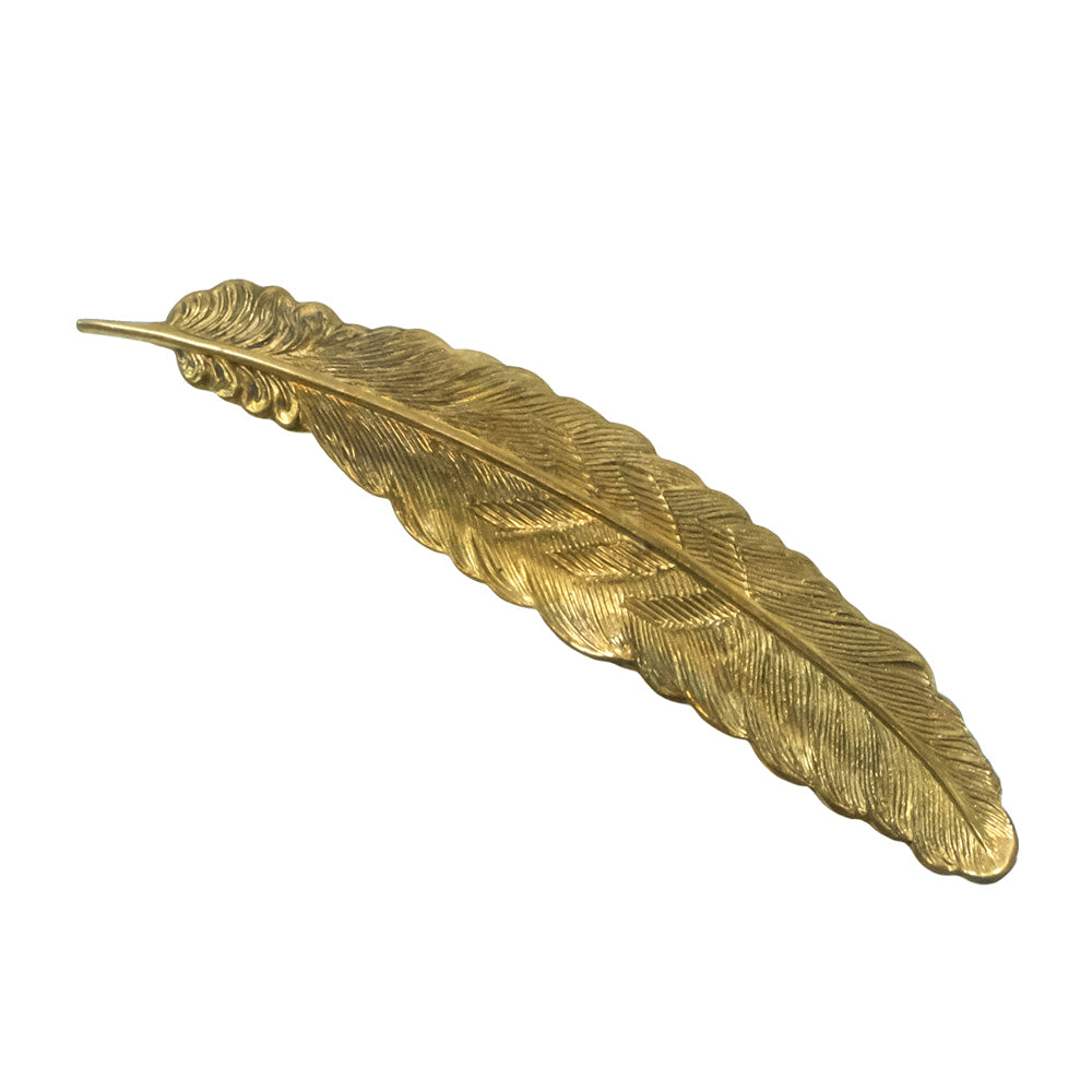 Erin Knight Designs Jewelry Vintage Gold Feather Stud Pin
