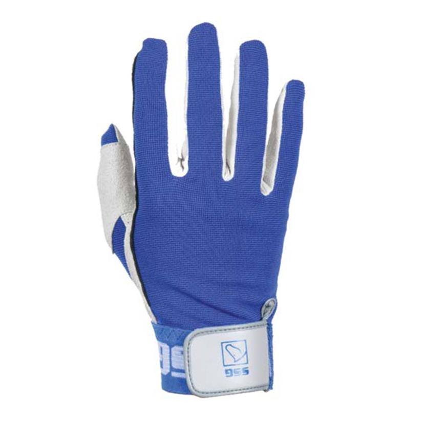 Fargo Trading Tack L/10 / Blue Deluxe Team Roping Glove