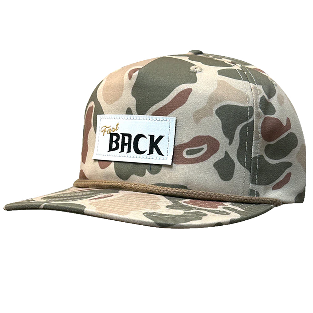 Fast Back Hats Fast Back Duck Camo Cap with Patch