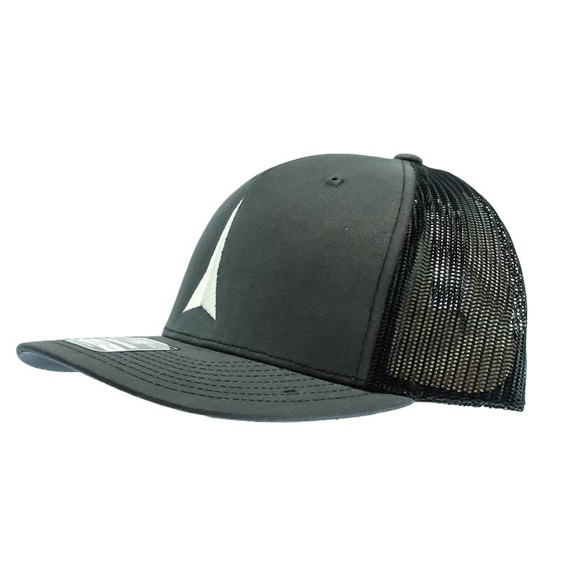 Fast Back Hats OSFA / CHARCOAL/BLACK Fast Back Charcoal and Black Logo Cap