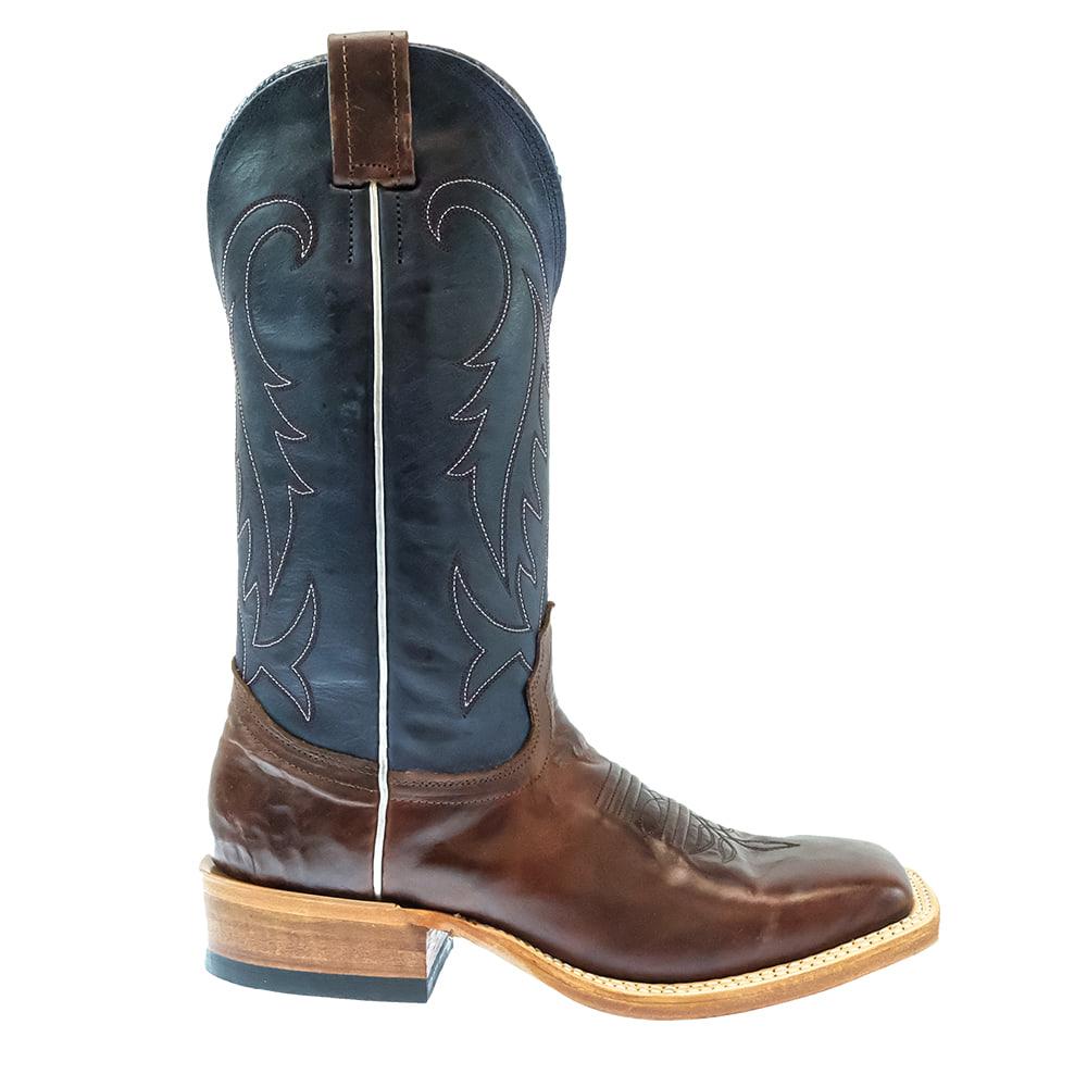 Fenoglio Footwear Fenoglio Custom Tan Fuji With Blue Troya Women's Boot