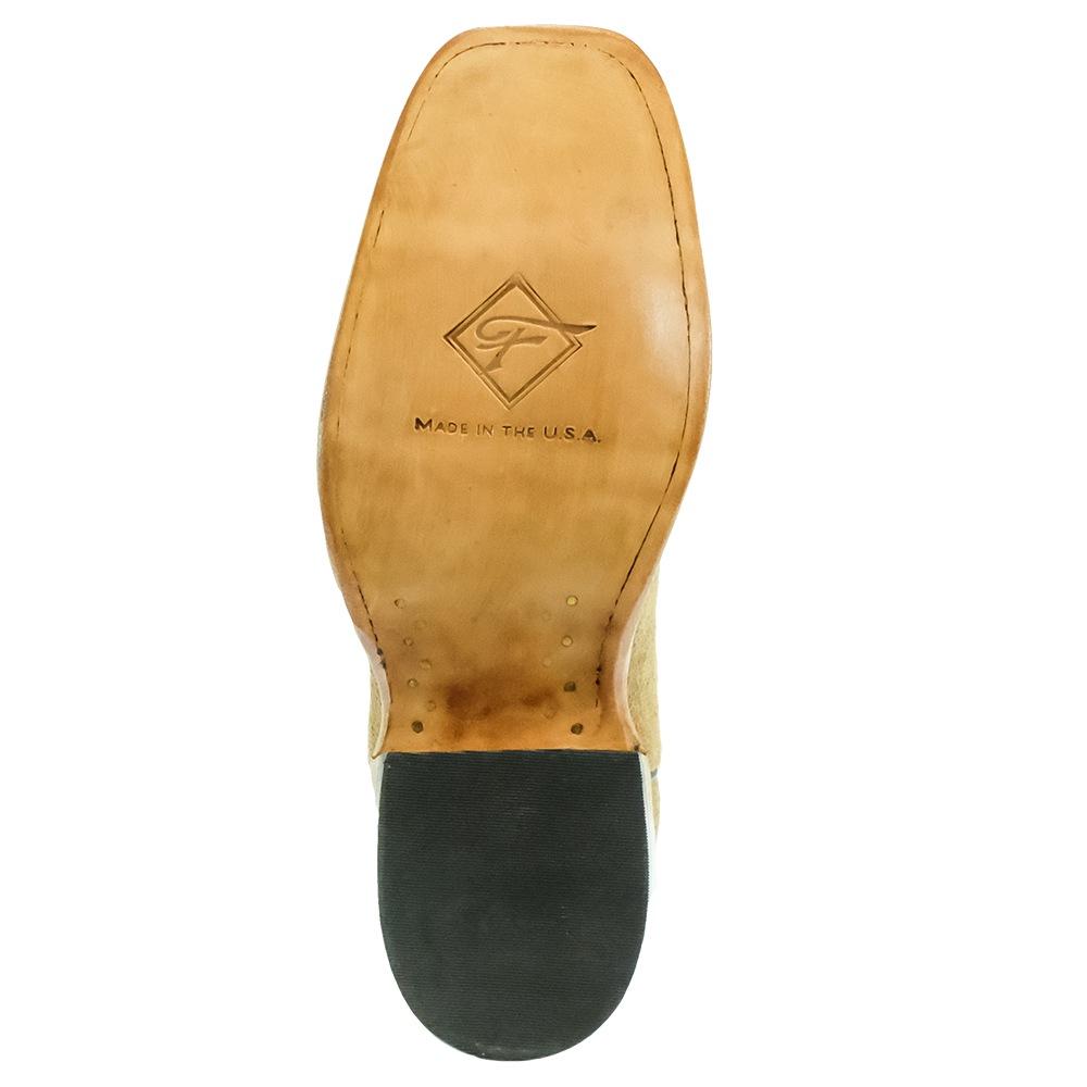 Fenoglio Footwear Fenoglio Men's Natural Brown Rowdy Roughout with Black Upper Boots