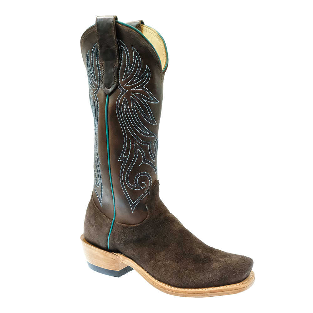 Fenoglio Footwear Fenoglio Women's Rough Out Chocolate Boots