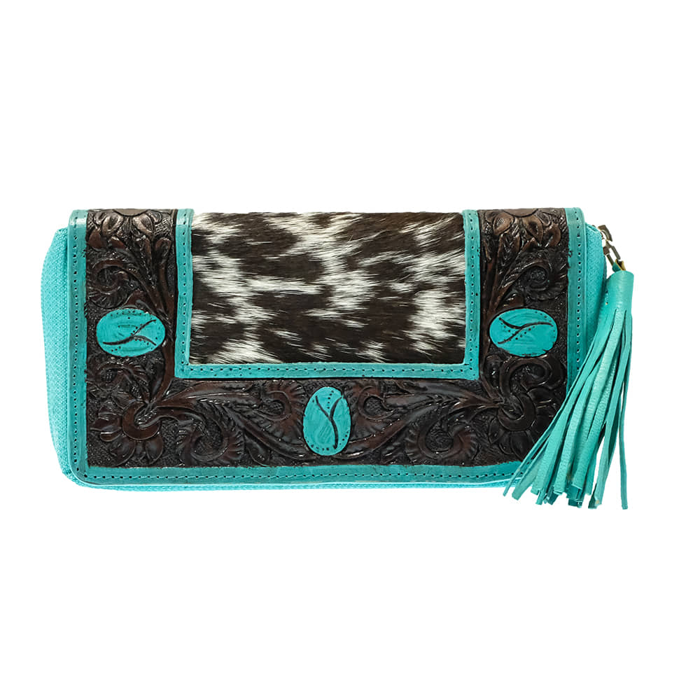 Haute Southern Hyde Other Haute Southern Hyde By Beth Marie Cowhide The Turquoise Dreams Wallet