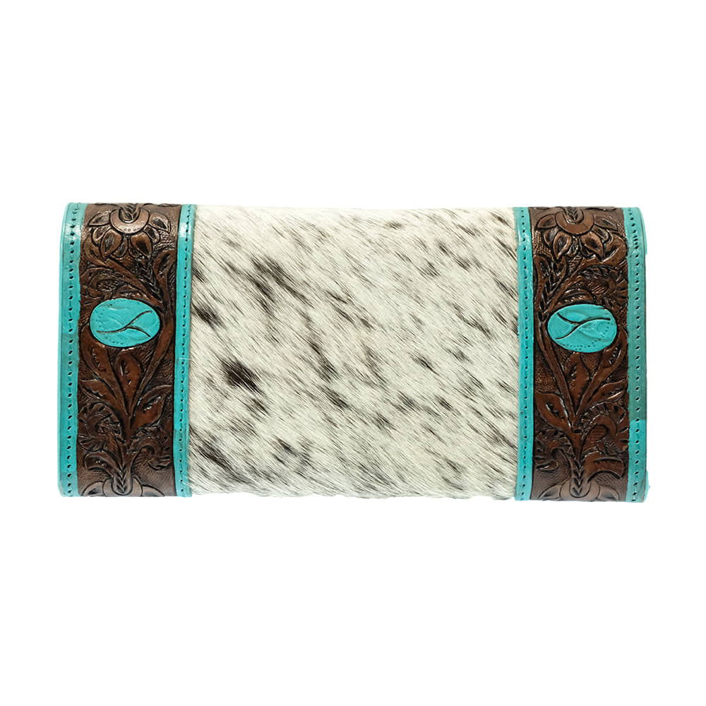 Haute Southern Hyde Other Haute Southern Hyde By Beth Marie Cowhide Turquoise Vibes Wallet