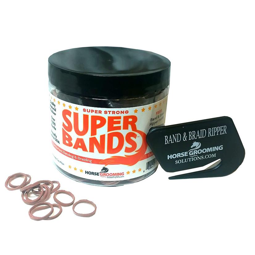 Healthy Hair Care Supplies Red Super Bands Mane Bands with Cutter - Asst Colors