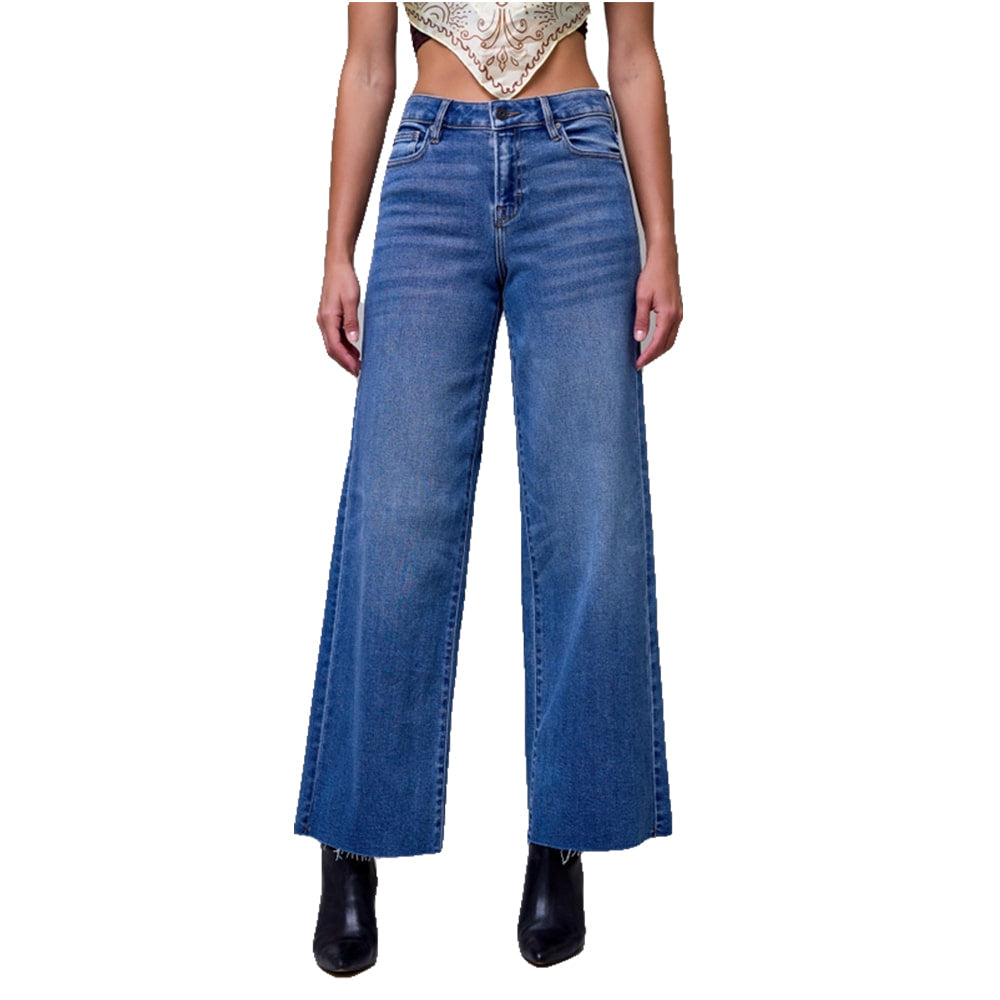 Hidden Apparel Hidden Women's Nori High Rise Wide Leg Jeans
