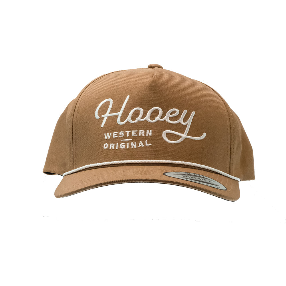 Hooey Hats Hooey OG Light Brown with White Stitching Trucker Cap