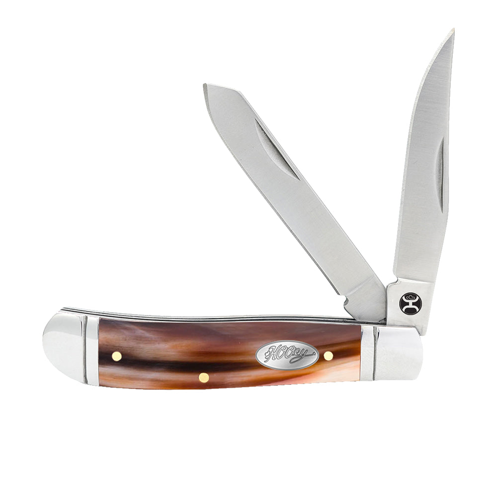 Hooey Knives Hooey Ox Horn Trapper Knife