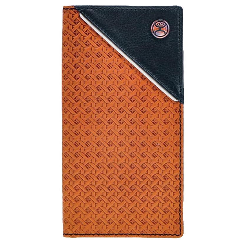 Hooey Other Brown / OSFA Hooey All Over Hooey Basketweave Rodeo Wallet with Black Leather Corner Overlay