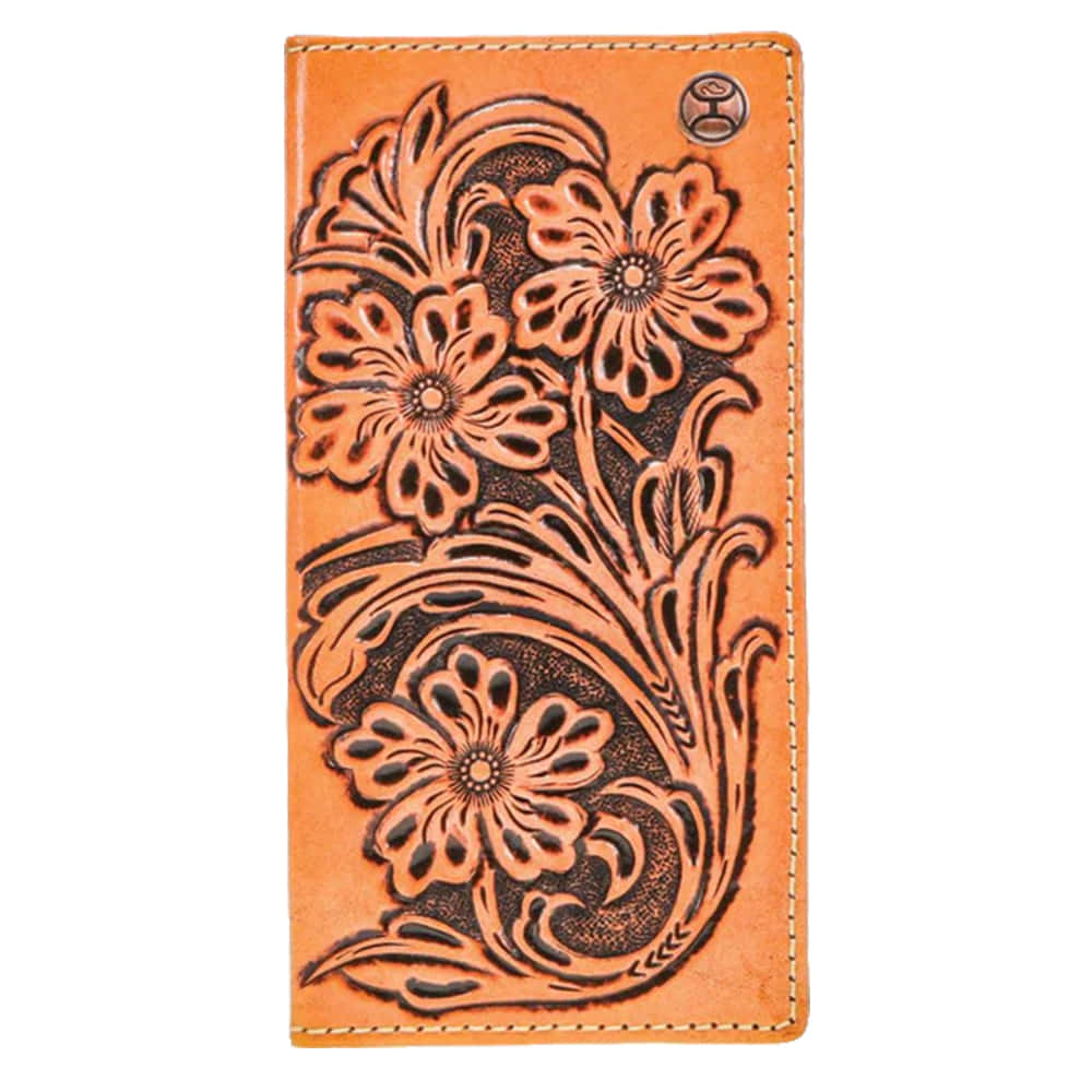 Hooey Other Hooey Men's Brown Anhalt Floral Hand Tooled Rodeo Wallet