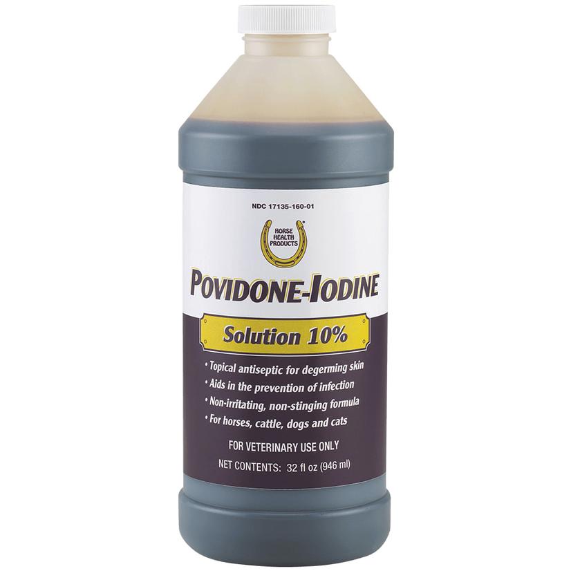 Horse Health Products Supplies 32oz Horse Health Products Povidone-Iodine 10% Solution 32oz