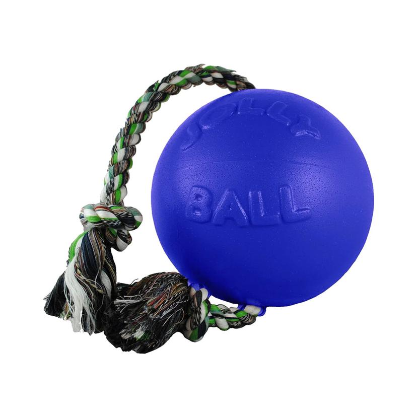 HORSEMEN`S PRIDE Supplies 4.5" / Blue Jolly Pets Romp N Roll 4.5" Dog Toy Small