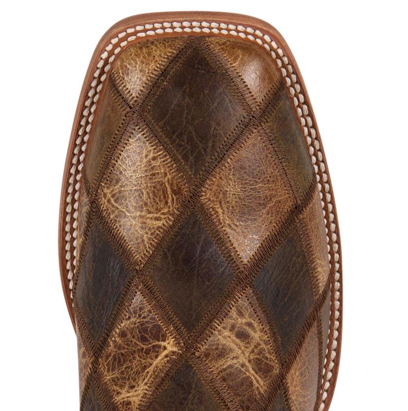 Horsepower Footwear Horse Power Men’s Crazy Train Checkered & Patchwork Cowboy Boots