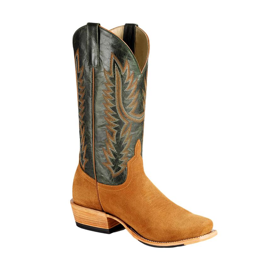 Horsepower Footwear Horse Power Top Hand Camel Suede Emerald Explosion Men's Boot