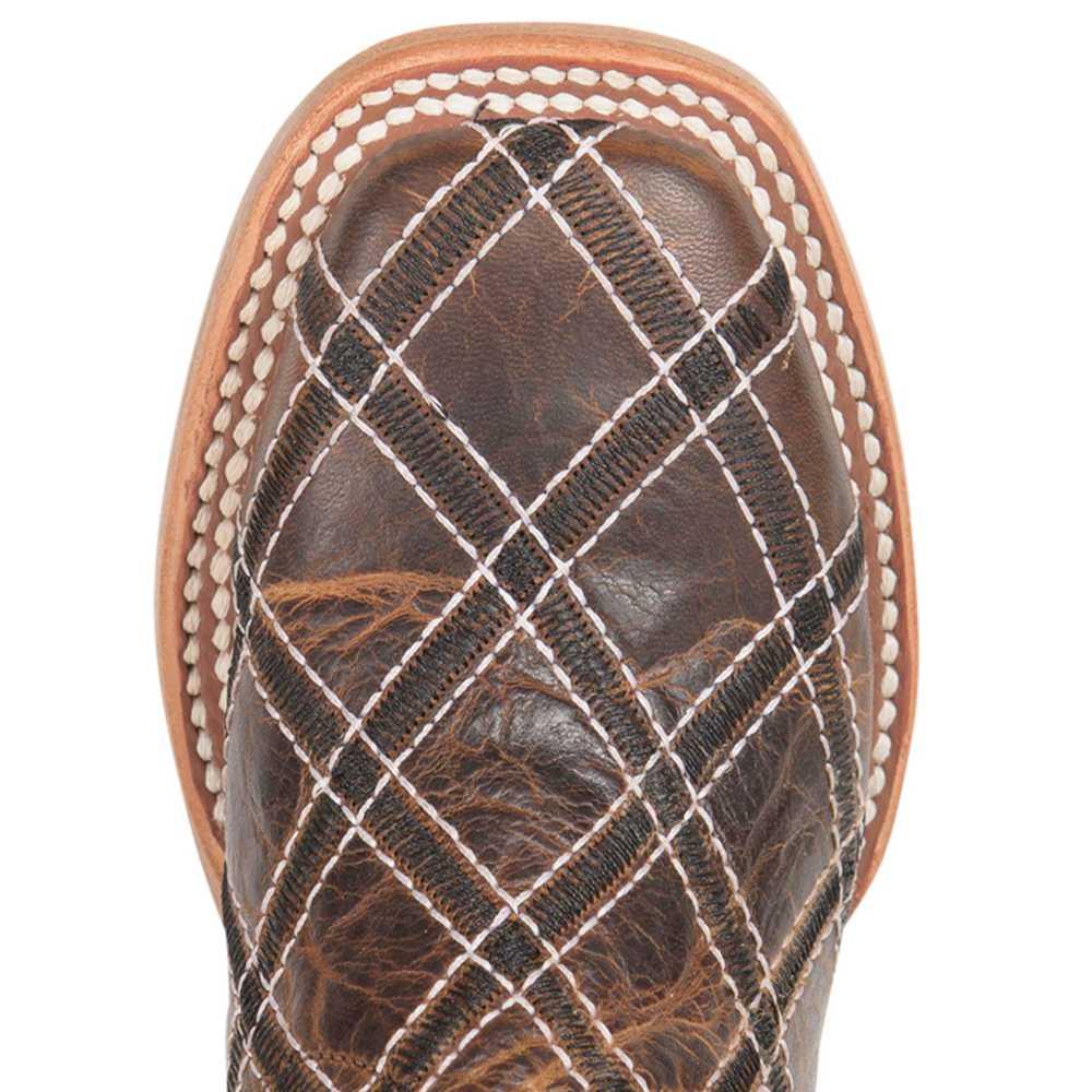 Horsepower Footwear HorsePower Boys Patchwork Moka Sabotage Bone Cowboy Boots