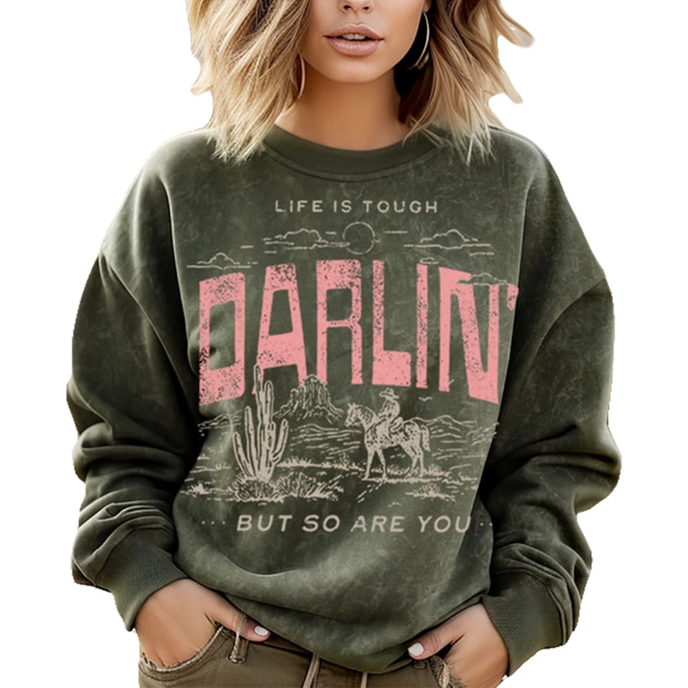 Hrt and Luv Apparel Hrt and Luv Darlin Mineral Sweatshirt