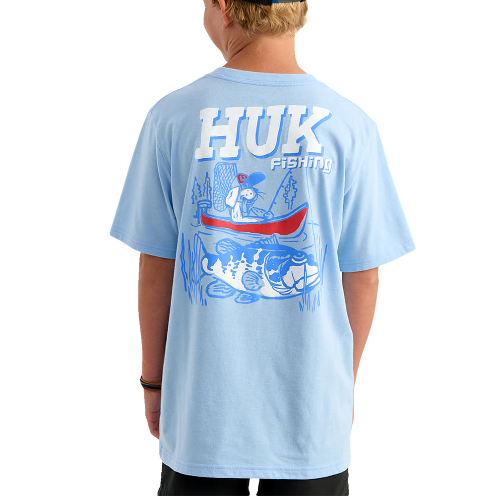 Huk Apparel Huk Kid's Cerulean Fish Adventure Tee