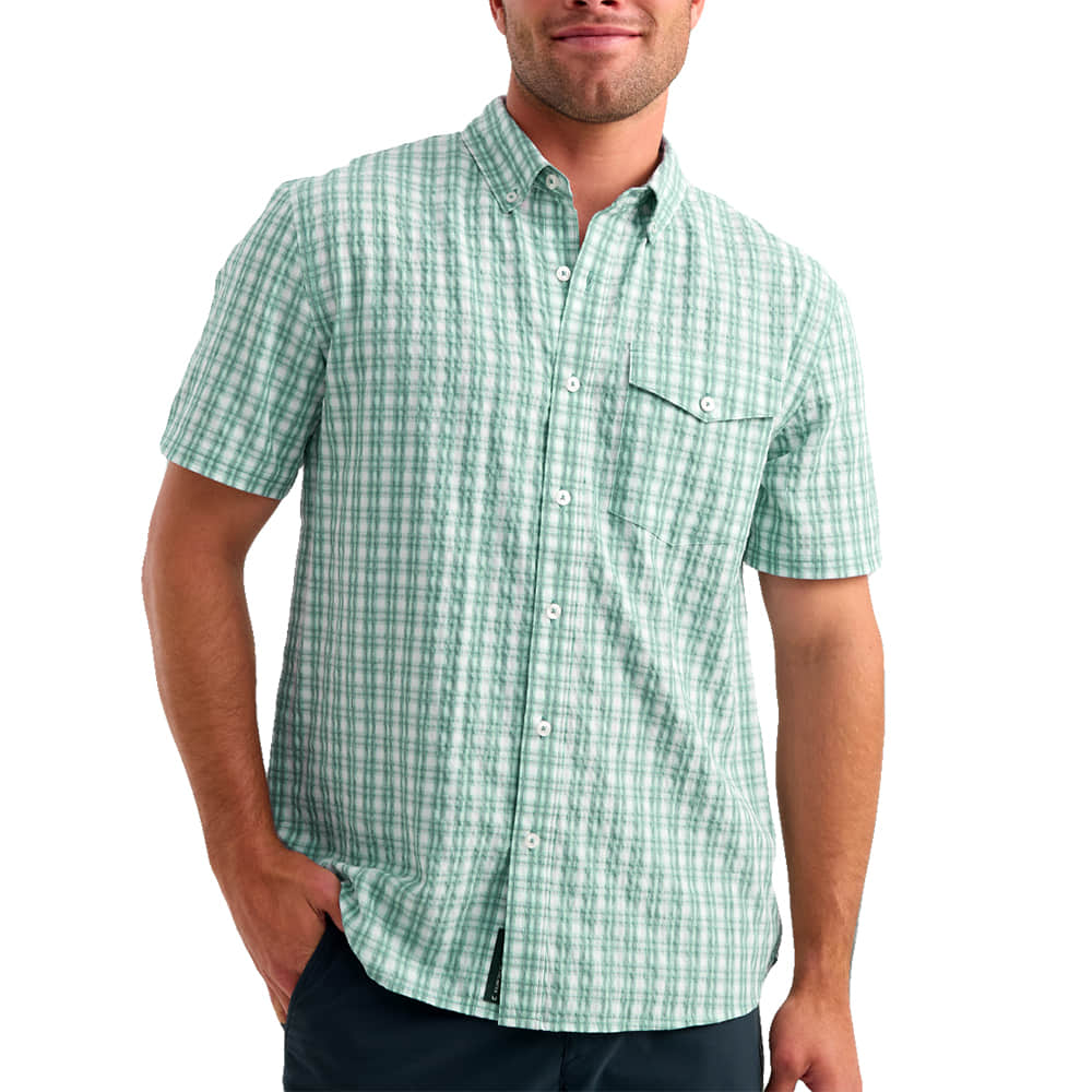 Huk Apparel Huk Men's Caicos Chatham Plaid Short Sleeve Shirt