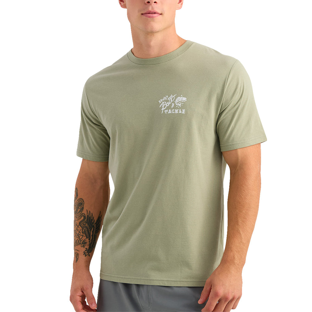 Huk Apparel MENS HUK BAIT SHORT SLEEVE TEE IN SEAGRASS