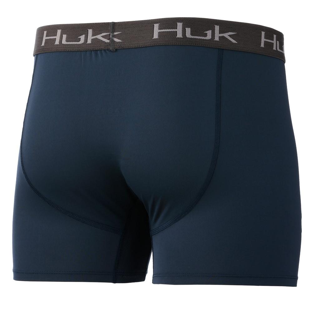 Huk Apparel Sargasso Sea / 3XL Huk Sargasso Sea Solid Men's Boxer Briefs - XS