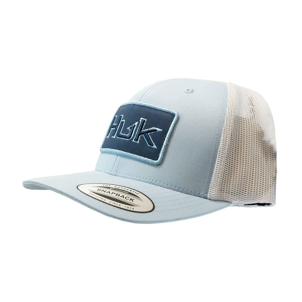 Huk Hats Crystal Blue / OSFA Huk Crystal Blue Bold Patch Trucker Cap