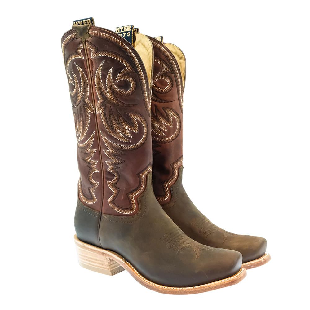 Hyer Boots Footwear Hyer Boots Hays Rust Vintage Goat Shaft Men's Boots