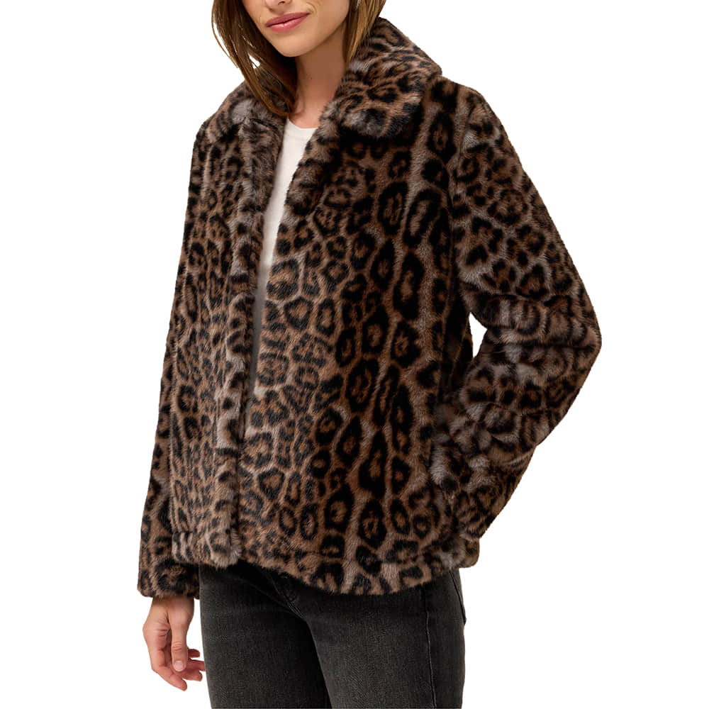 Johnny Was Apparel Faux Fur Cropped CoatFarrah