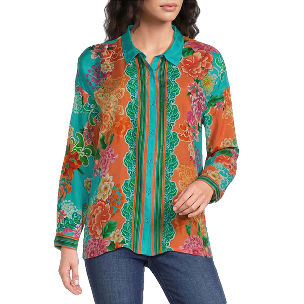 Johnny Was Apparel Johnny Was The Audrey Button Up in Edenia