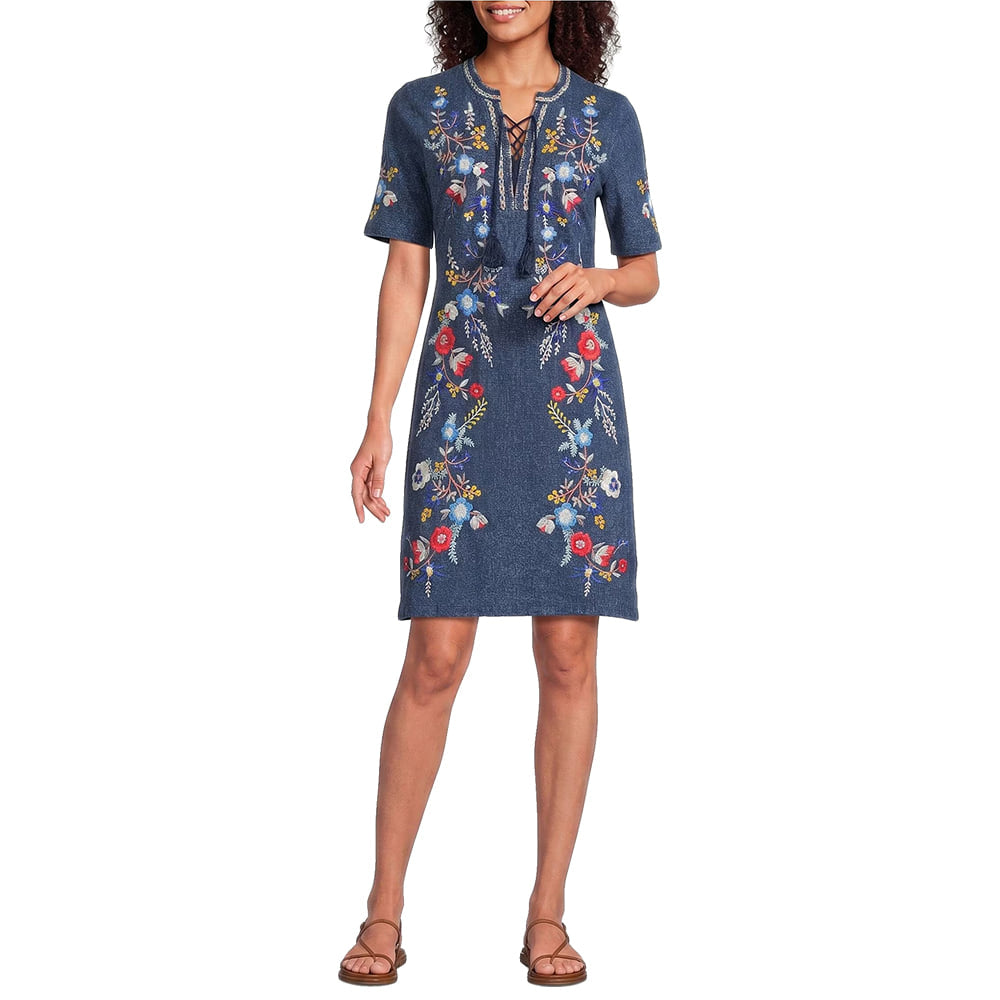 Johnny Was Apparel Lace Up DressKiki
