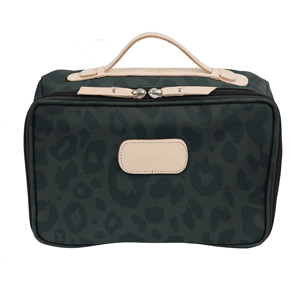 Jon Hart Other Dark Leopard Jon Hart Large Travel Kit in Dark Leopard Coated Canvas