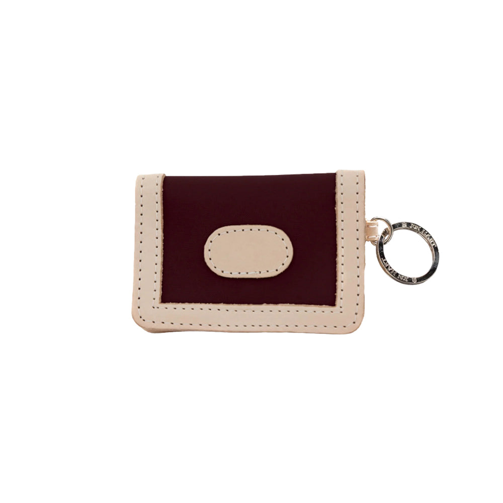 Jon Hart Other ID WALLET Burgundy Coated Canvas