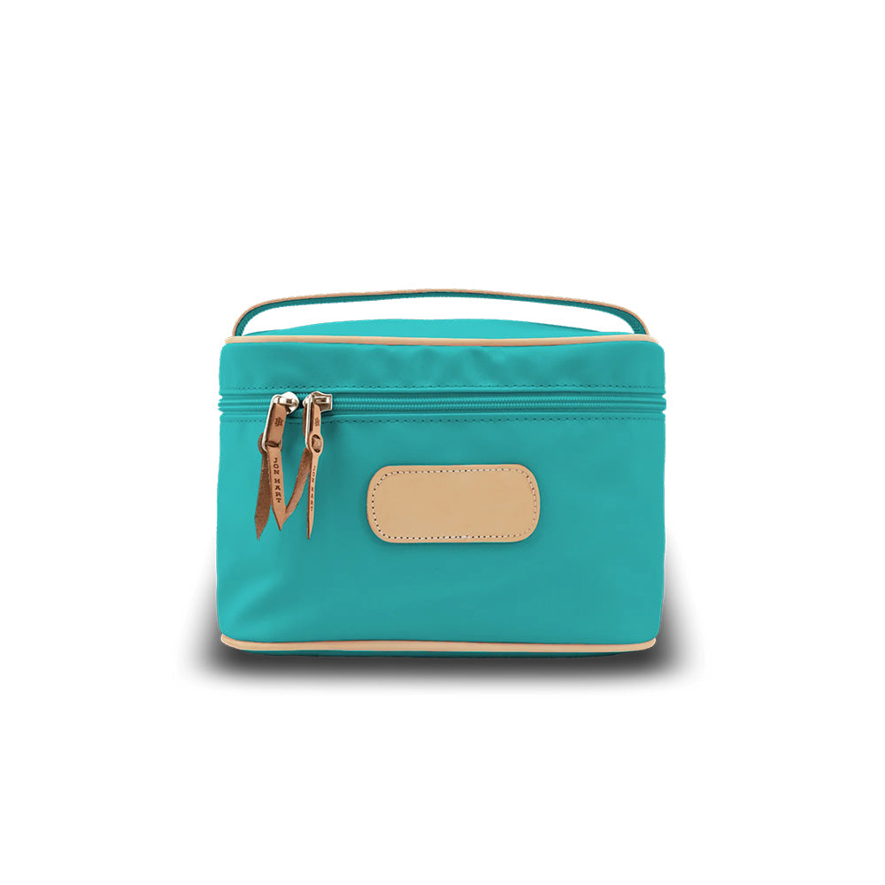 Jon Hart Other Jon Hart Teal Coated Canvas Makeup Case