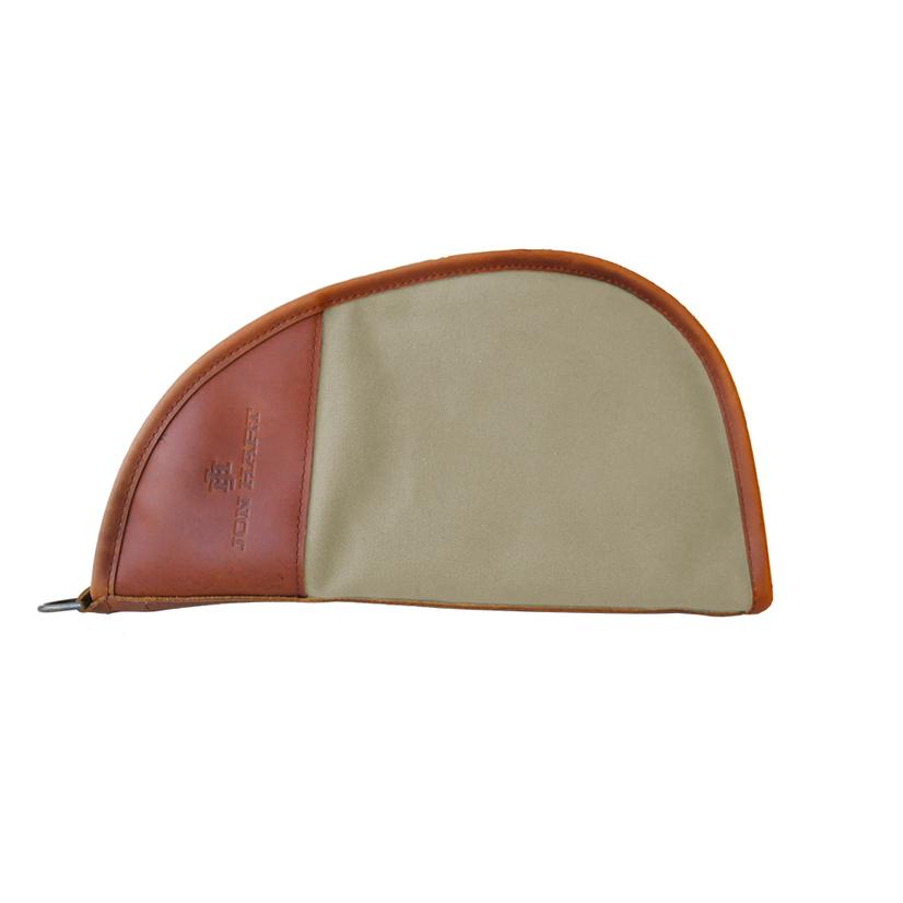 Jon Hart Other OSFA / TAN Jon Hart Tan Coated Canvas Large Revolver Case