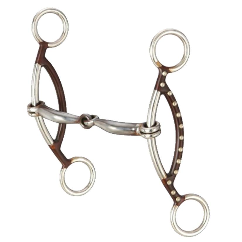 JTI Tack 5 / ANT/DOTS Kelly Silver Star H Gag Smooth Snaffle Bit