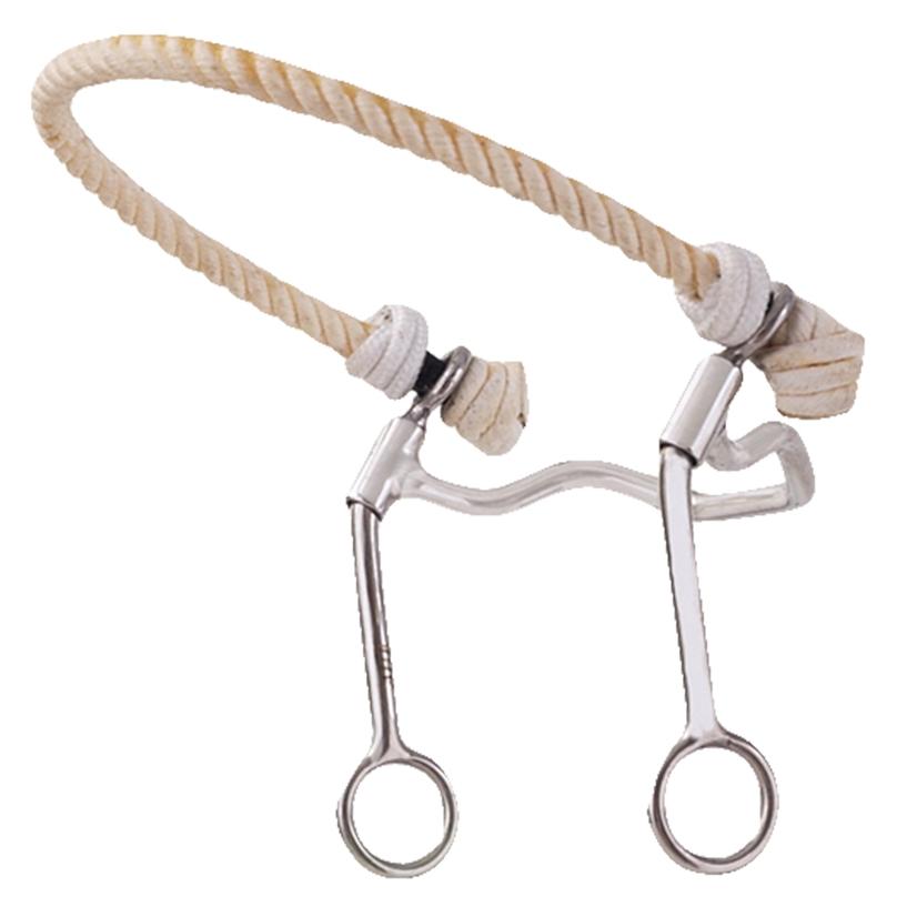 JTI Tack Stainless Steel / 5" Quick Stop with Rope Noseband