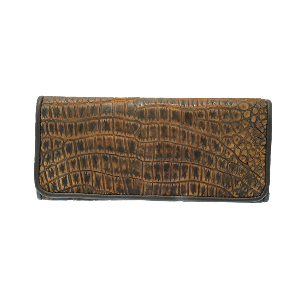 Juan Antonio Other Juan Antonio Rust Alligator Flap Wallet