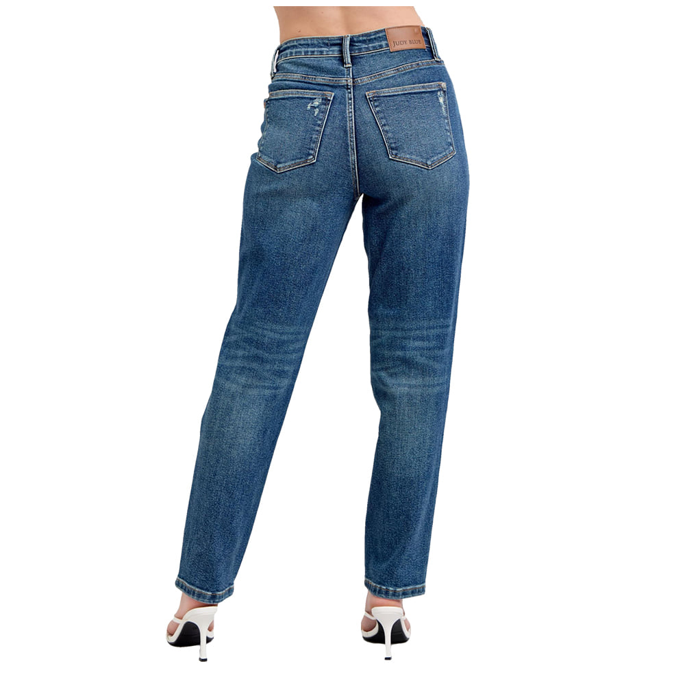 Judy Blue Apparel Judy Blue Ladies High Waist Rigid Magic Non Destroy Straight Leg Jeans