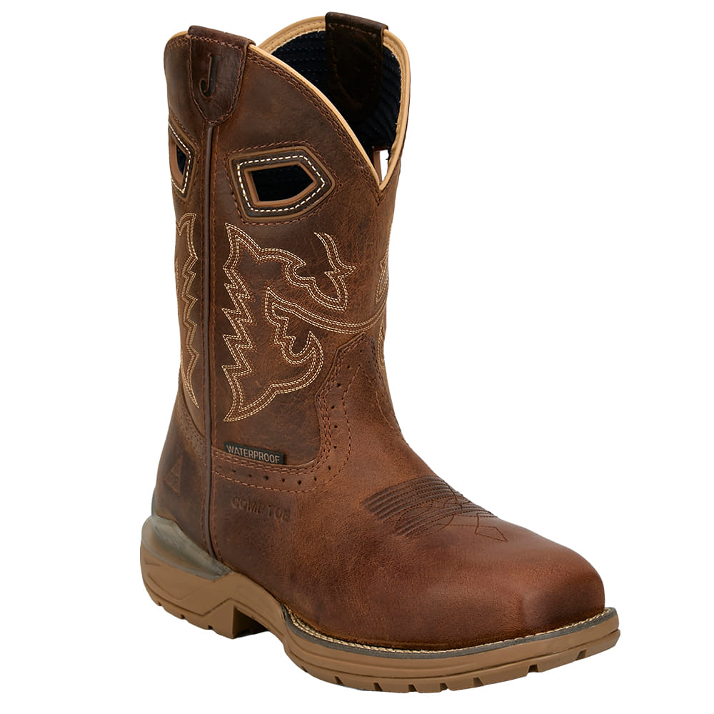 Justin Brands Footwear Justin Brands Men's Work Boot Warhawk in Oil Patch Tan