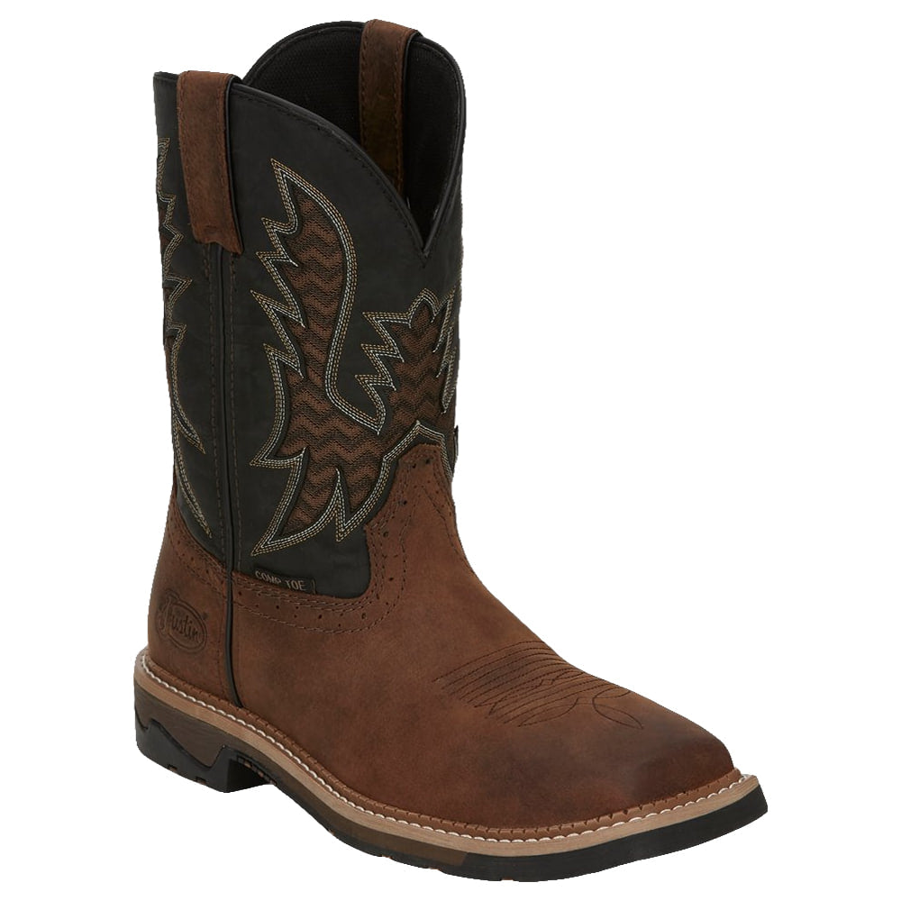 Justin Work Boots Footwear Justin Work Boots Men's Brown Bolt Boots