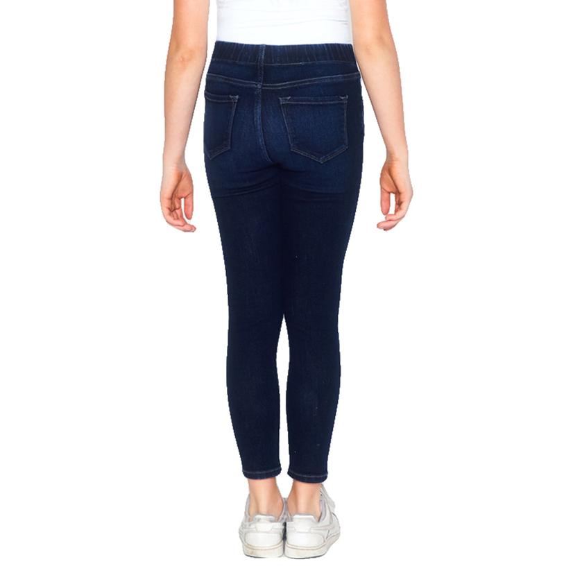 Kancan Apparel Kancan High Rise Ankle Skinny Girls Dark Jeans