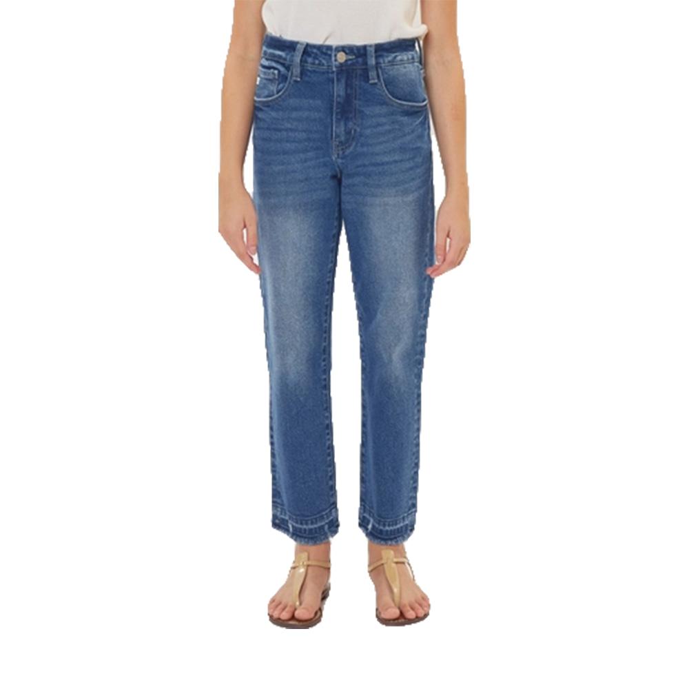 Kancan Apparel Kancan Straight Fit Frayed Capri Bottom Girl's Jeans