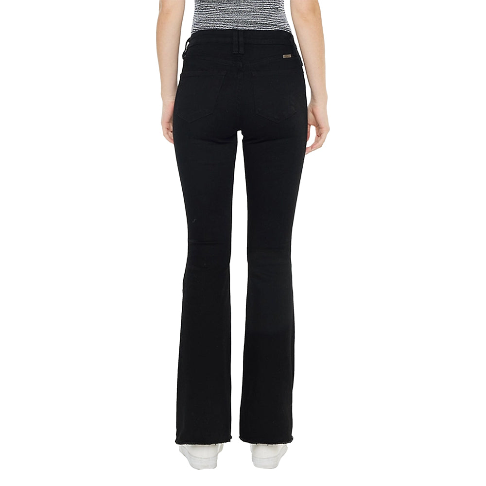 Kancan Apparel Kancan Women's Black High Rise Bootcut Jean