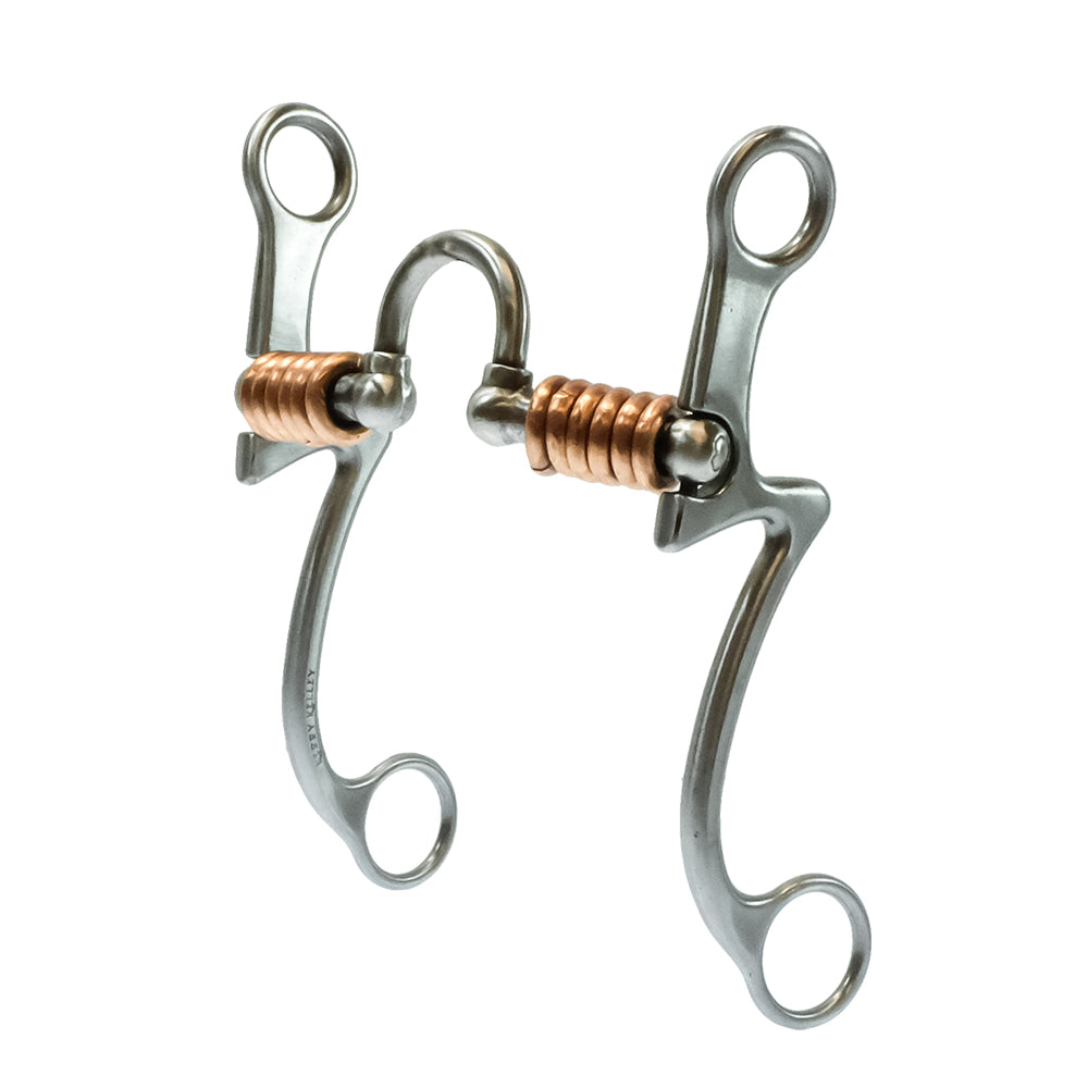 Kerry Kelley Tack Kerry Kelley Correction Copper Rings with 8" Cheek Bit