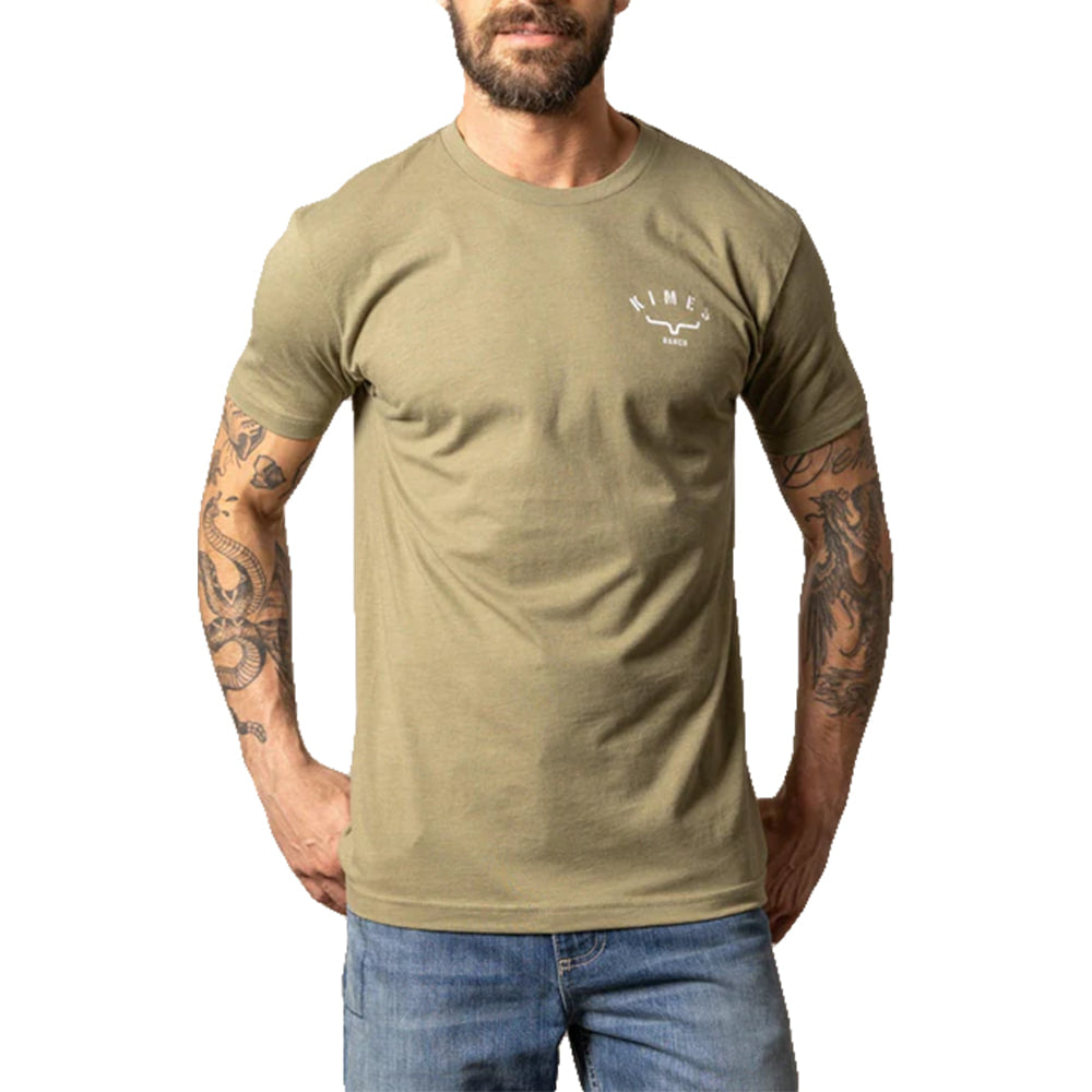 Kimes Ranch Apaprel Kimes Ranch Cut Through T-Shirt in Light Olive