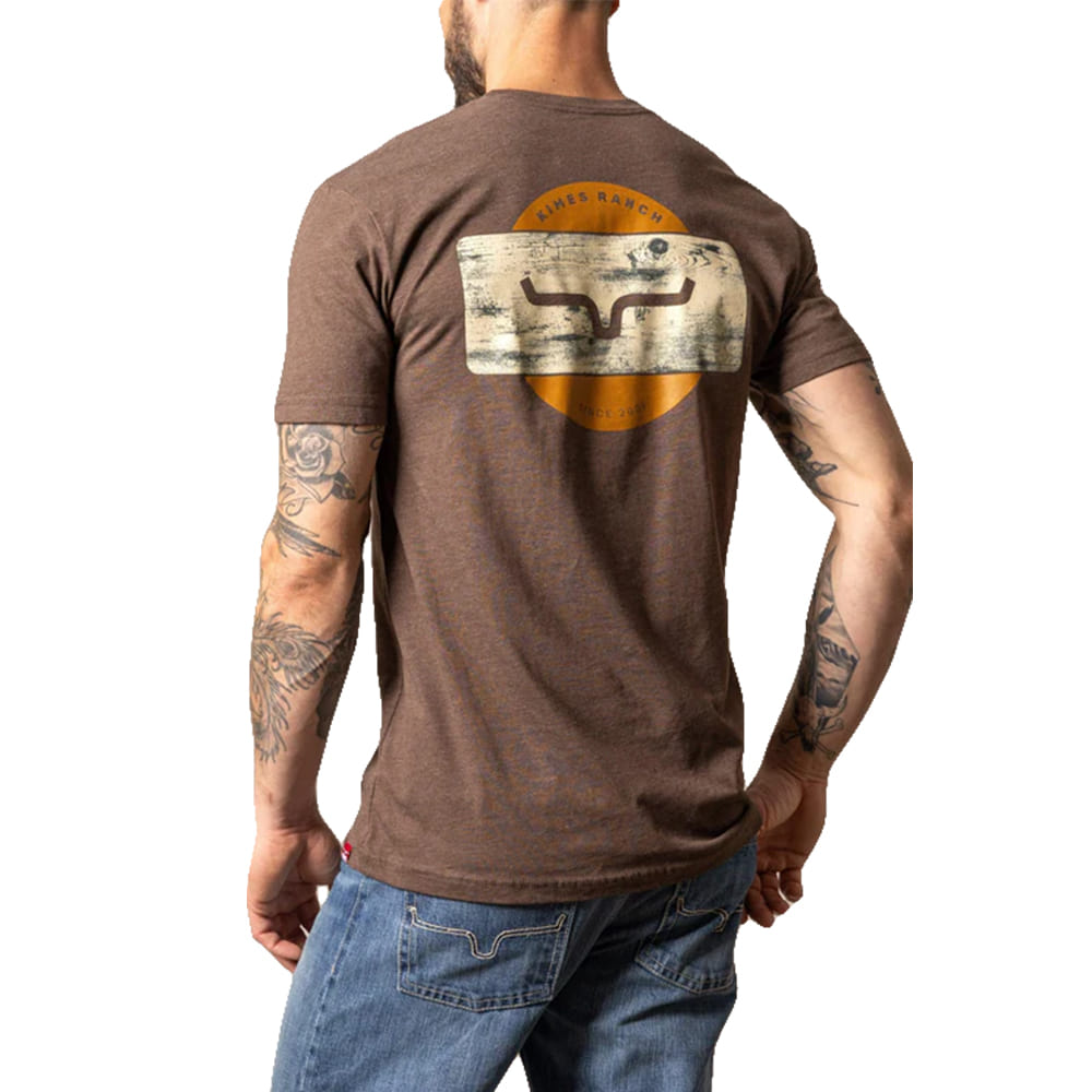 Kimes Ranch Apaprel Kimes Ranch Men's Espresso Sign Post T-Shirt