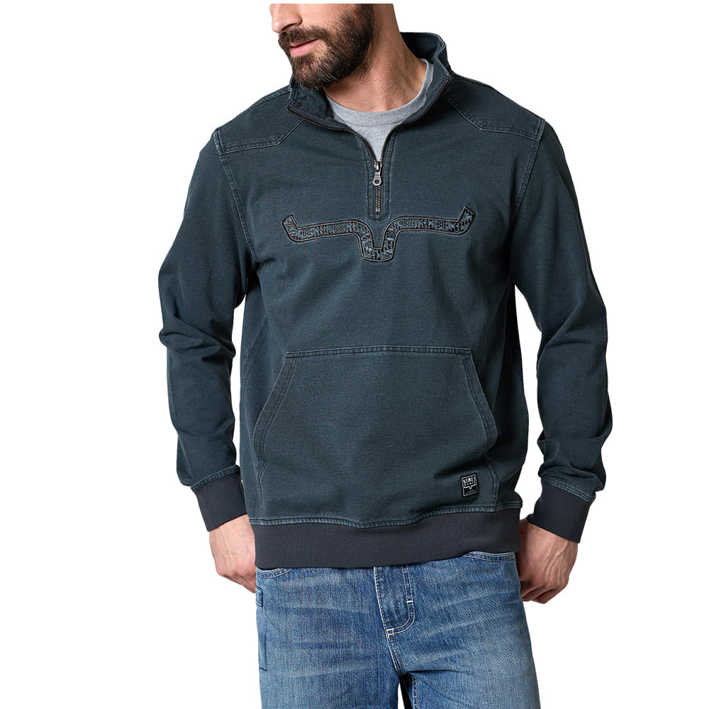 Kimes Ranch Apparel Kimes Ranch Men's Rowell Quarter Zip Pullover in Charcoal